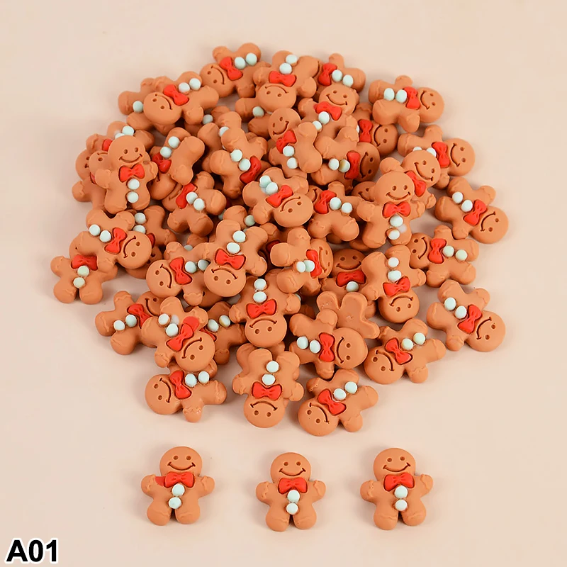 

Мини-пряничные человечки из смолы, 10 шт.