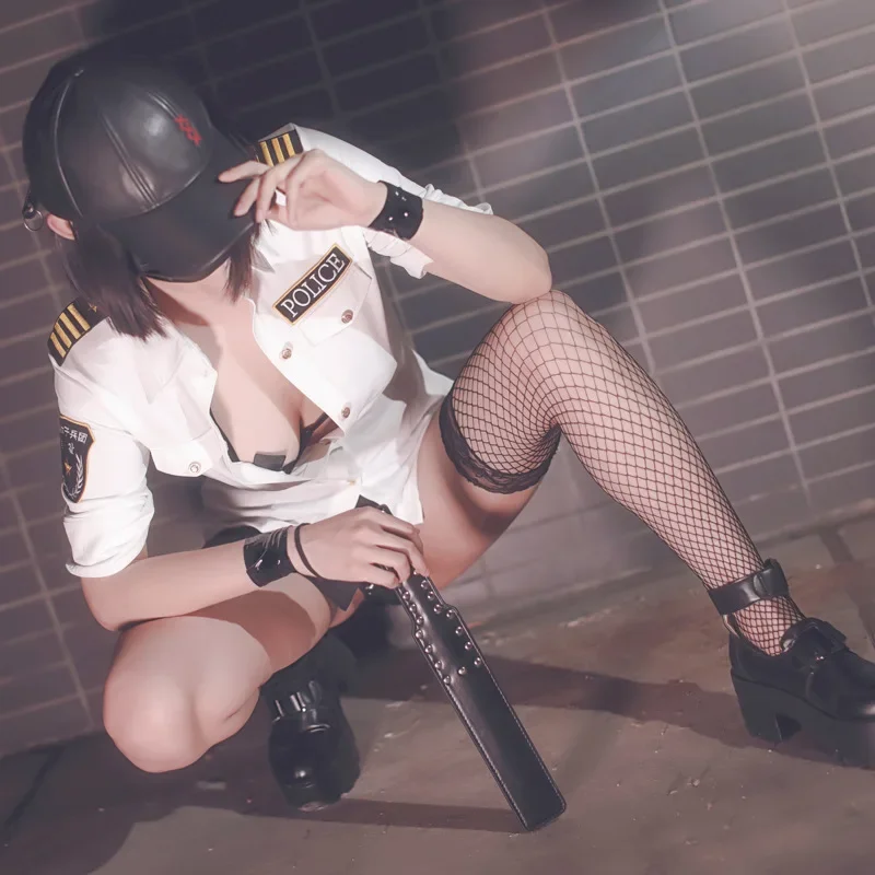 

Сексуальные костюмы для косплея, комплект для ночного клуба, Женская эротическая униформа для полицейских на Хэллоуин