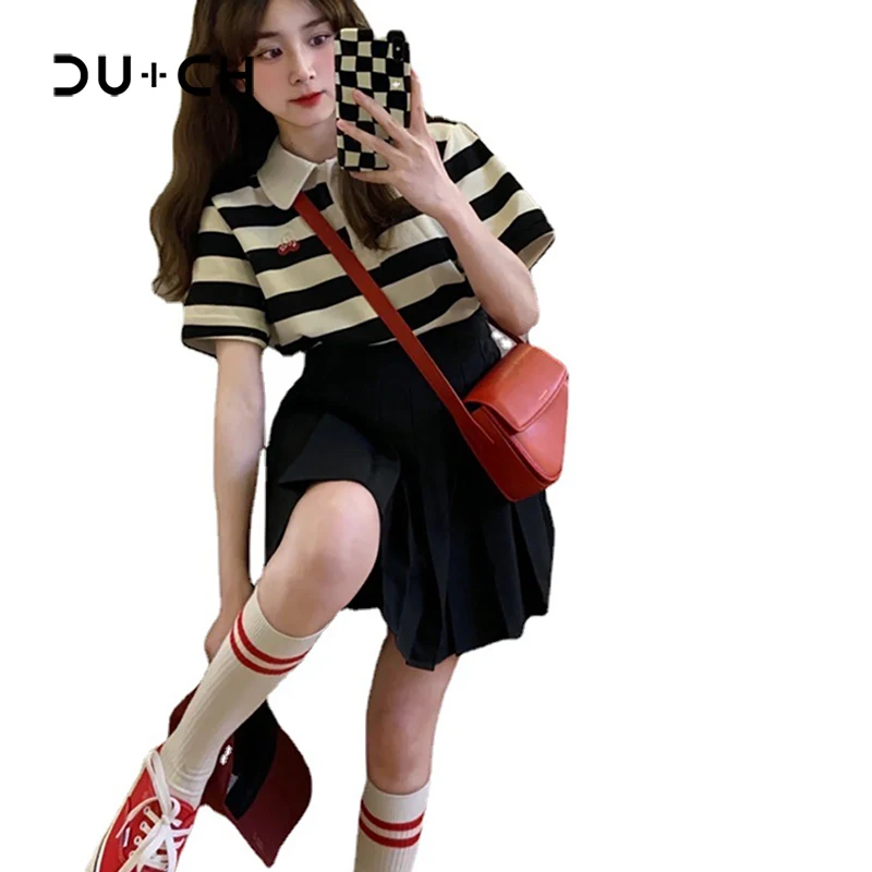 

CU-CH 2022 Summer New Leisure Sports Suit Women's Fashion Split Short Sleeve Shorts Two-piece Set Women's Clothing Free Shipping