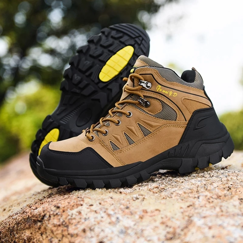 

New Fashion Mens Sneakers Casual High-top Outdoor Hiking Shoes MD Bottom Waterproof Hiking Shoes Hiking Shoes 39-47
