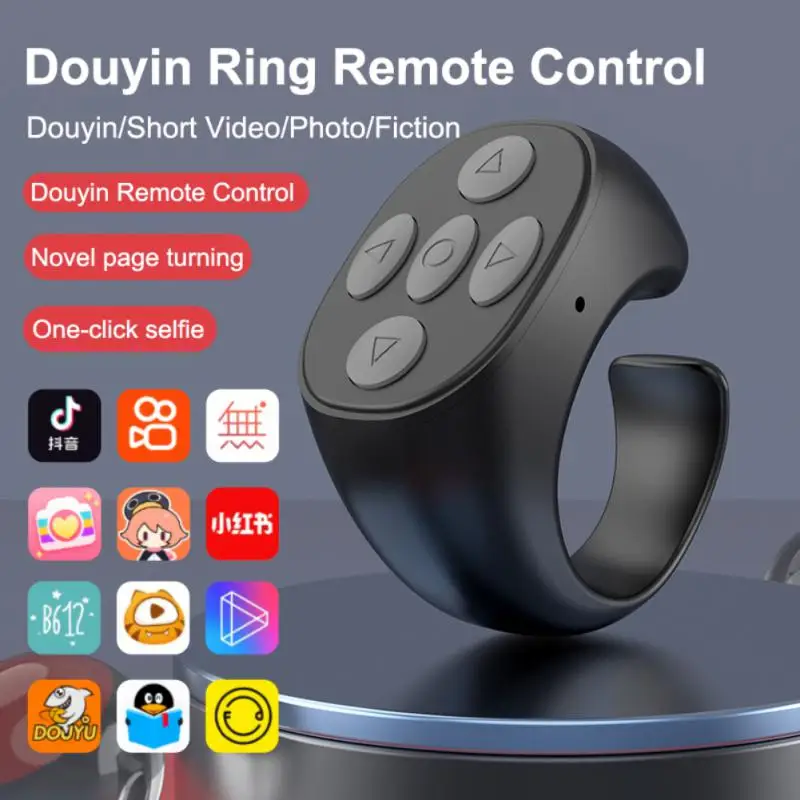 

Wireless 5.3 Bluetooth-compatible Controller Button Self-timer Camera Stick Shutter Release Phone Page Turning Remote Controller