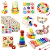 Educational Wooden Toys Montessori Baby Toys Kids 3D Wooden Puzzles Early Learning Baby Games Toys For Children 1 2 3 Years 1