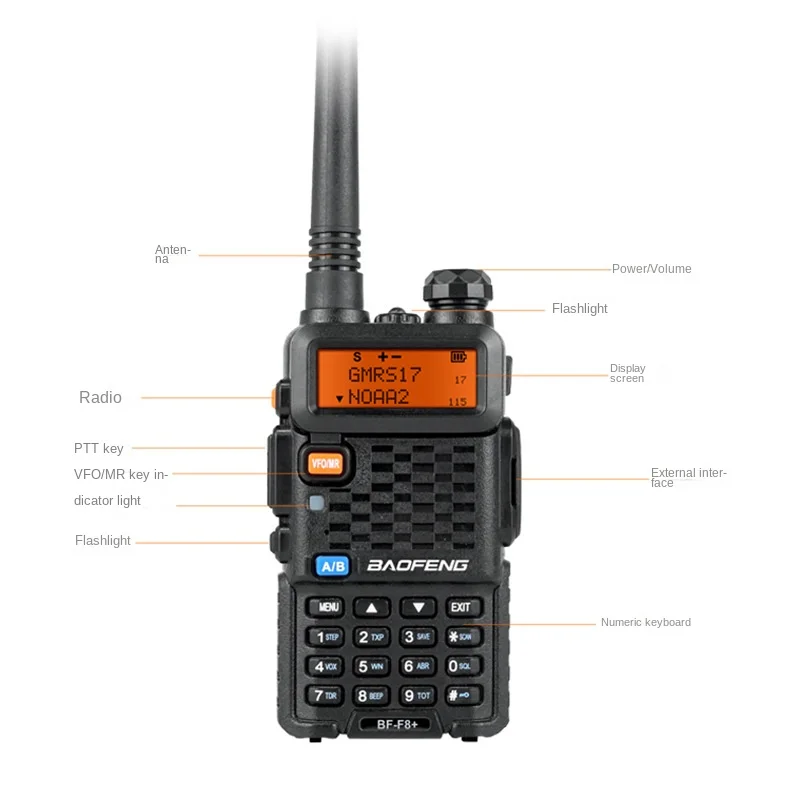 BAOFENG Intercom BF-F8+UV Dual-segment 5R Upgrade