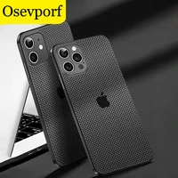 luxury cooling case for iphone iphone 6 7 8 plus x xr xs 13 12 11 pro se breathable mesh phone back covers heat dissipation capa