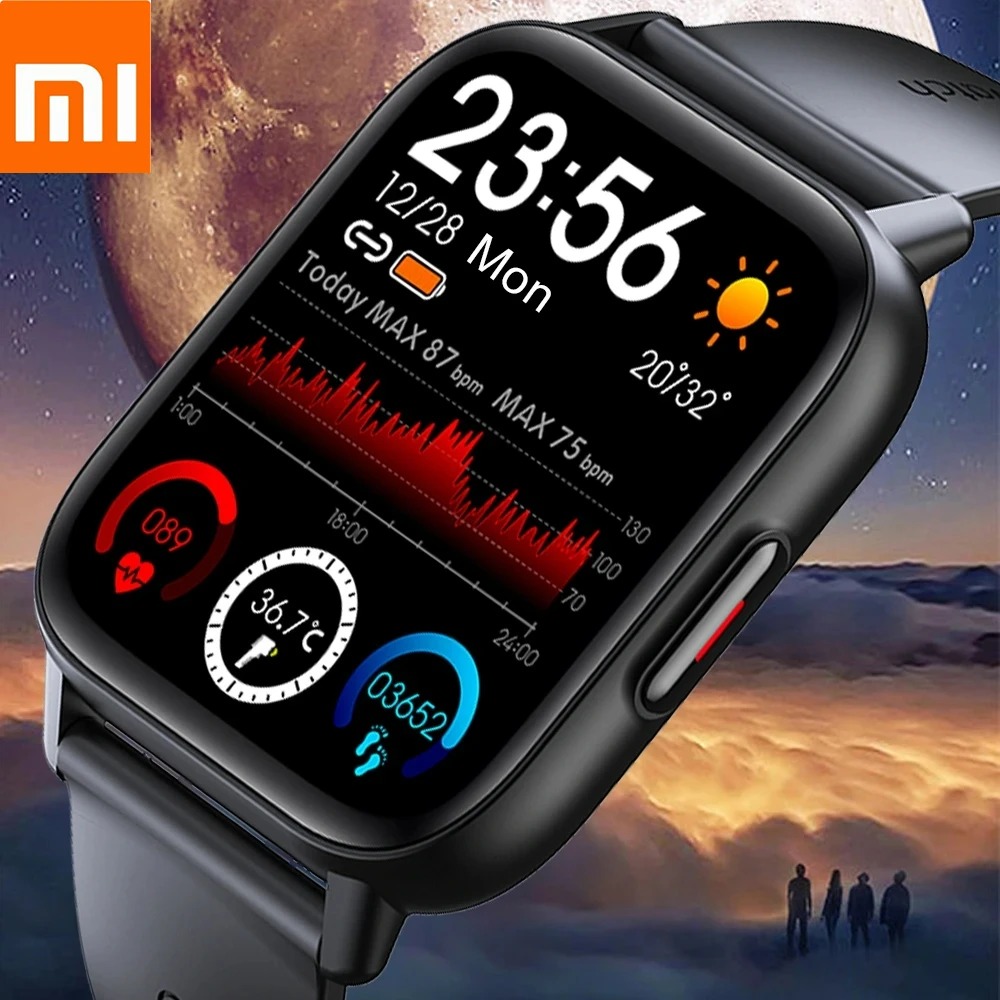 Xiaomi New 1 69 Inch Smart Watch Men Body Temperature Full Touch Smartwatch Women Accurate
