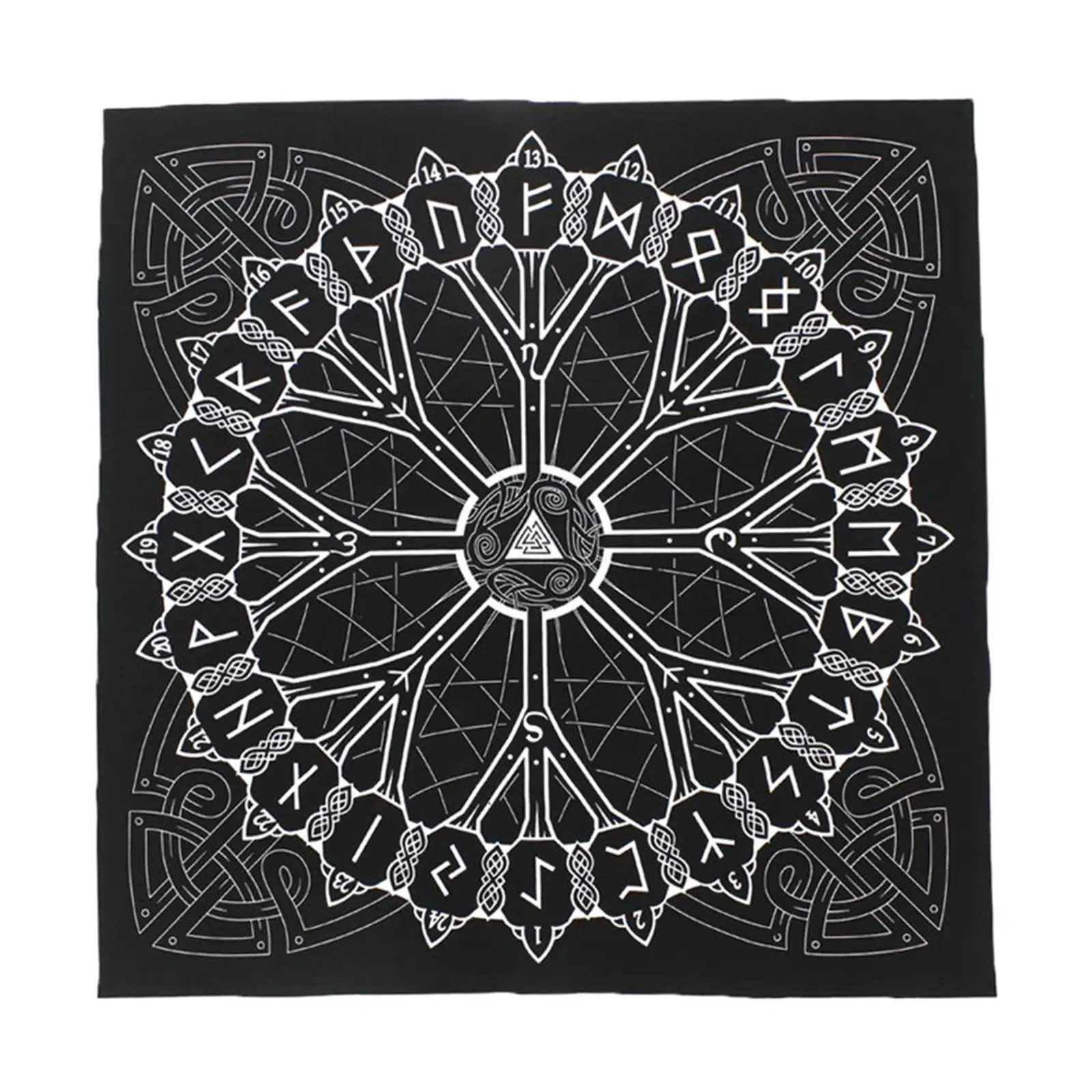 

Rune Casting Altar Tarot Divination Witch Cards Tablecloth Tapestry for Tarot Lovers