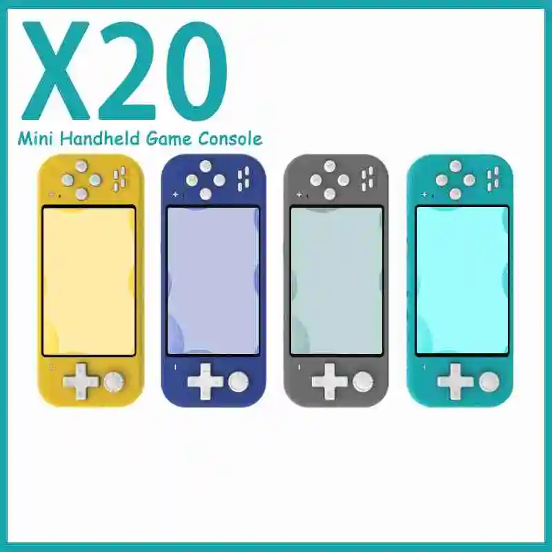 

X20 Mini 4.3-inch video game console, built-in 1000 games, 8GB, portable game control, dual joystick, AV output, TF Card Genuine