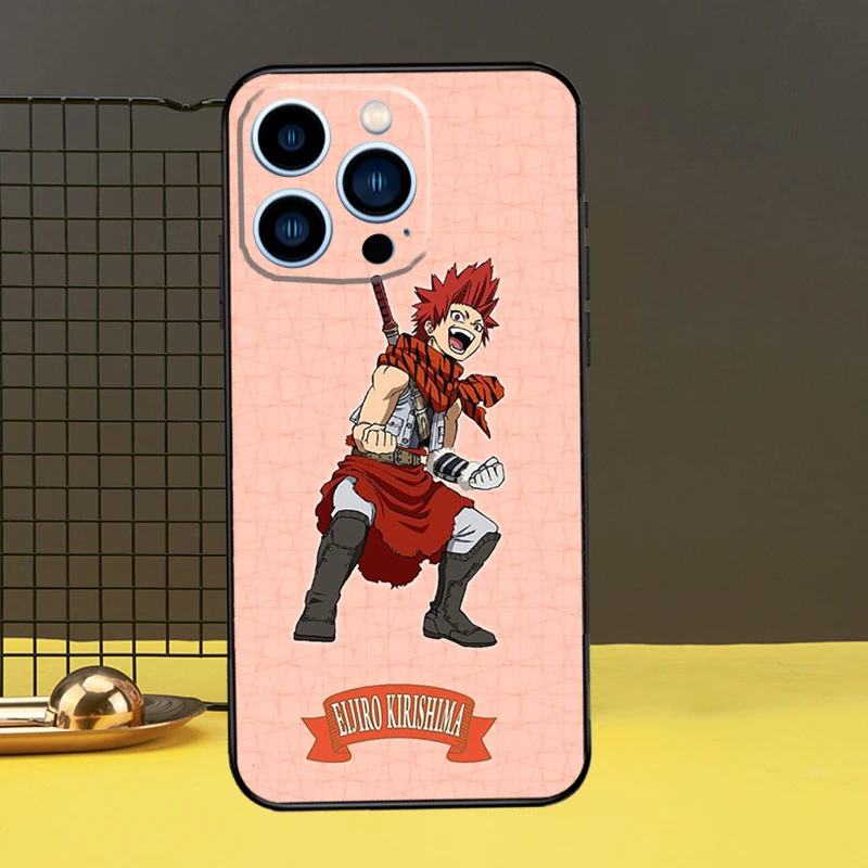 Чехол Kirishima Eijiro My Hero Academia для iPhone 13 12 11 14 Pro Max XS XR X 6S 7 8 Plus SE 2020 задняя крышка телефона.