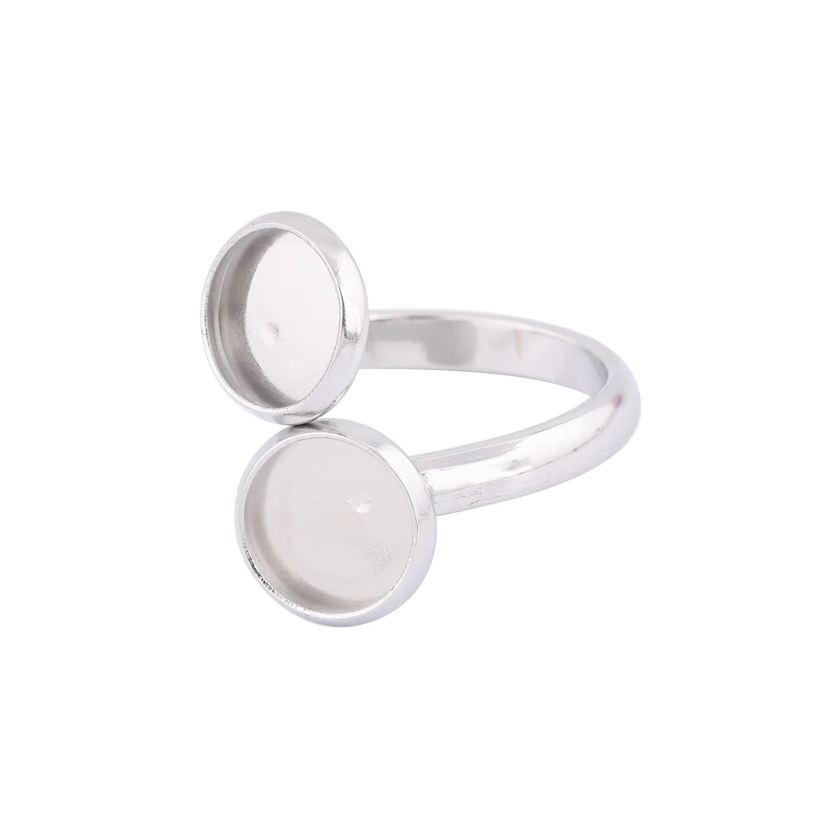 Основа для кабошона из нержавеющей стали регулируемая оправа кольца 8 мм 10 шт