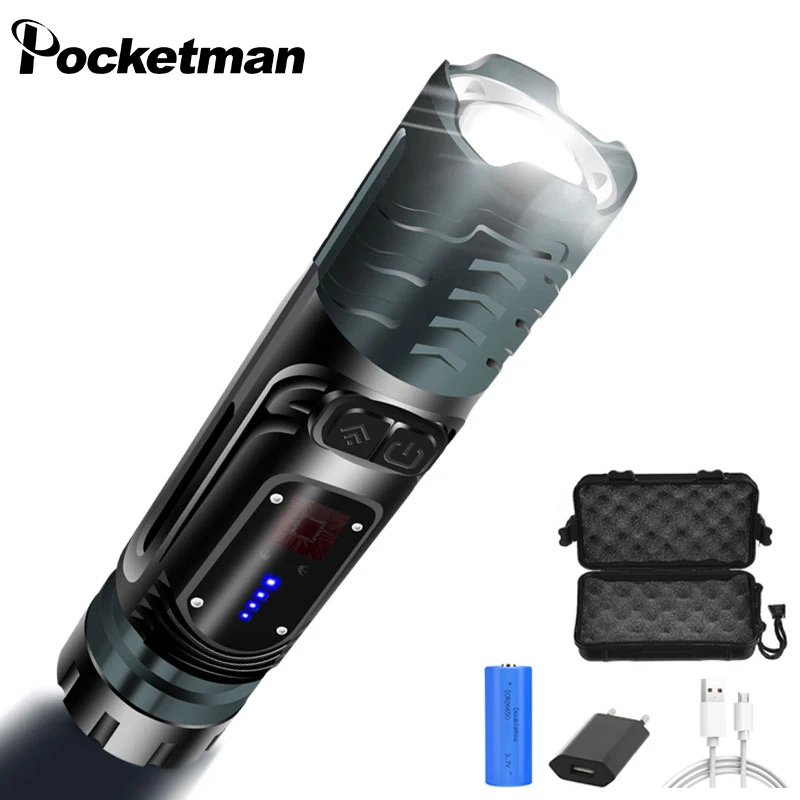 

Суперъяркий COB + светодиодный фонарик, 3 режима, USB-зарядка, водонепроницаемый портативный фонарик с магнитным хвостом в качестве внешнего ак...