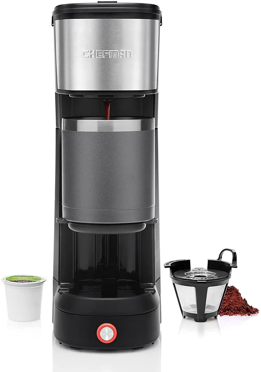 

Black 14 Ounce InstaCoffee Maker Max with Lift, New