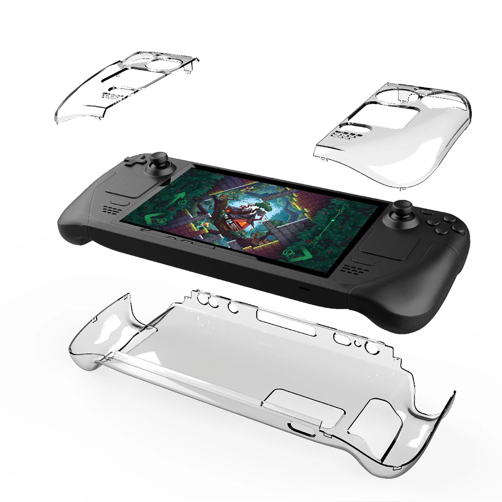 

Game Console Case For Steam Deck Game Protective Cases PC Hard Skin Cover Gamepads Games Accessories for Steam Deck