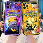 Чехол для телефона Наруто и Покемон для iPhone 11 12 13 Pro Max Mini X XR XS MAX SE 2020 8 7 6 6S Plus, силиконовый чехол из ТПУ, чехол Bandai