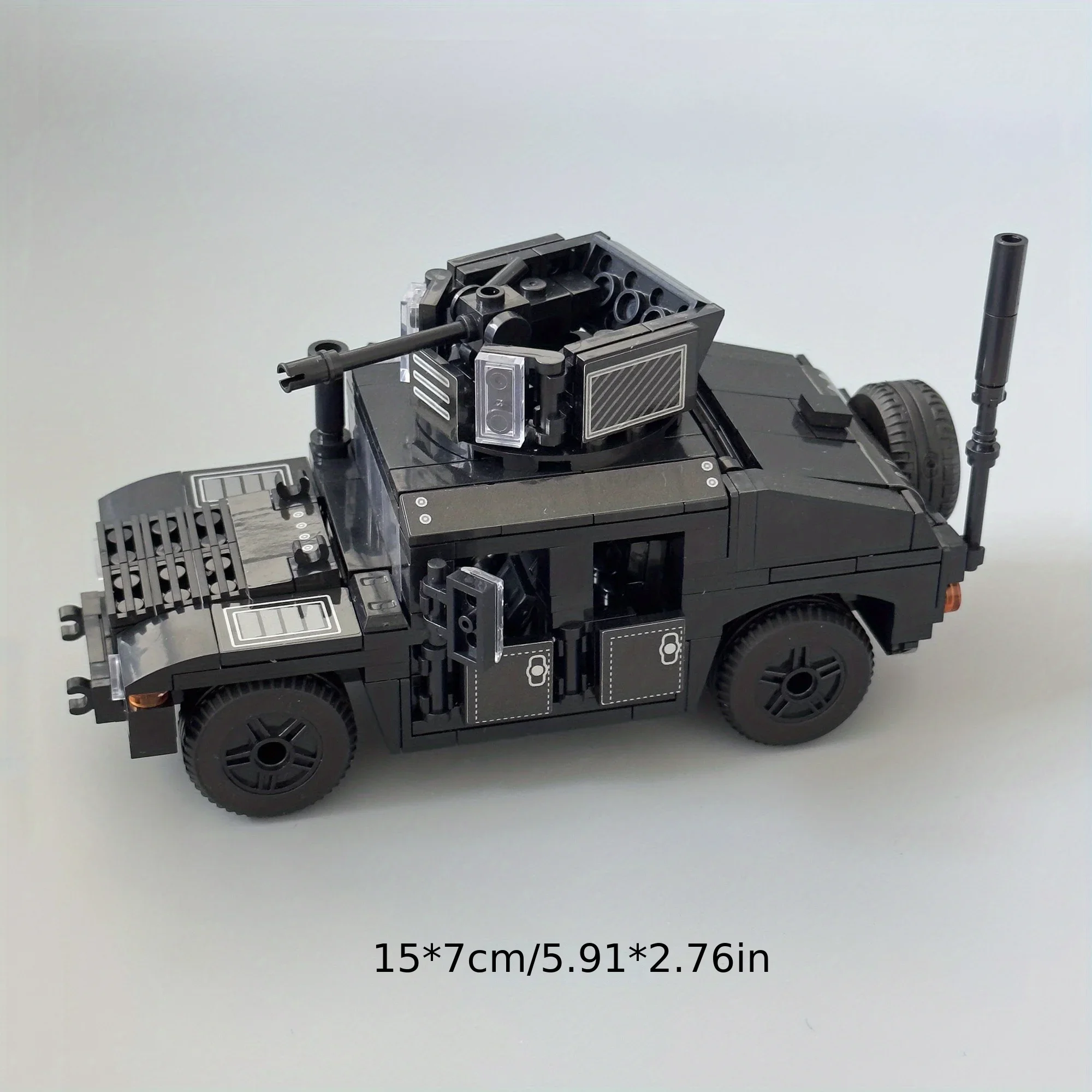 Черный Hummer 2 Модель Строительной Головоломки Бронеавтомобиль Игрушка Для