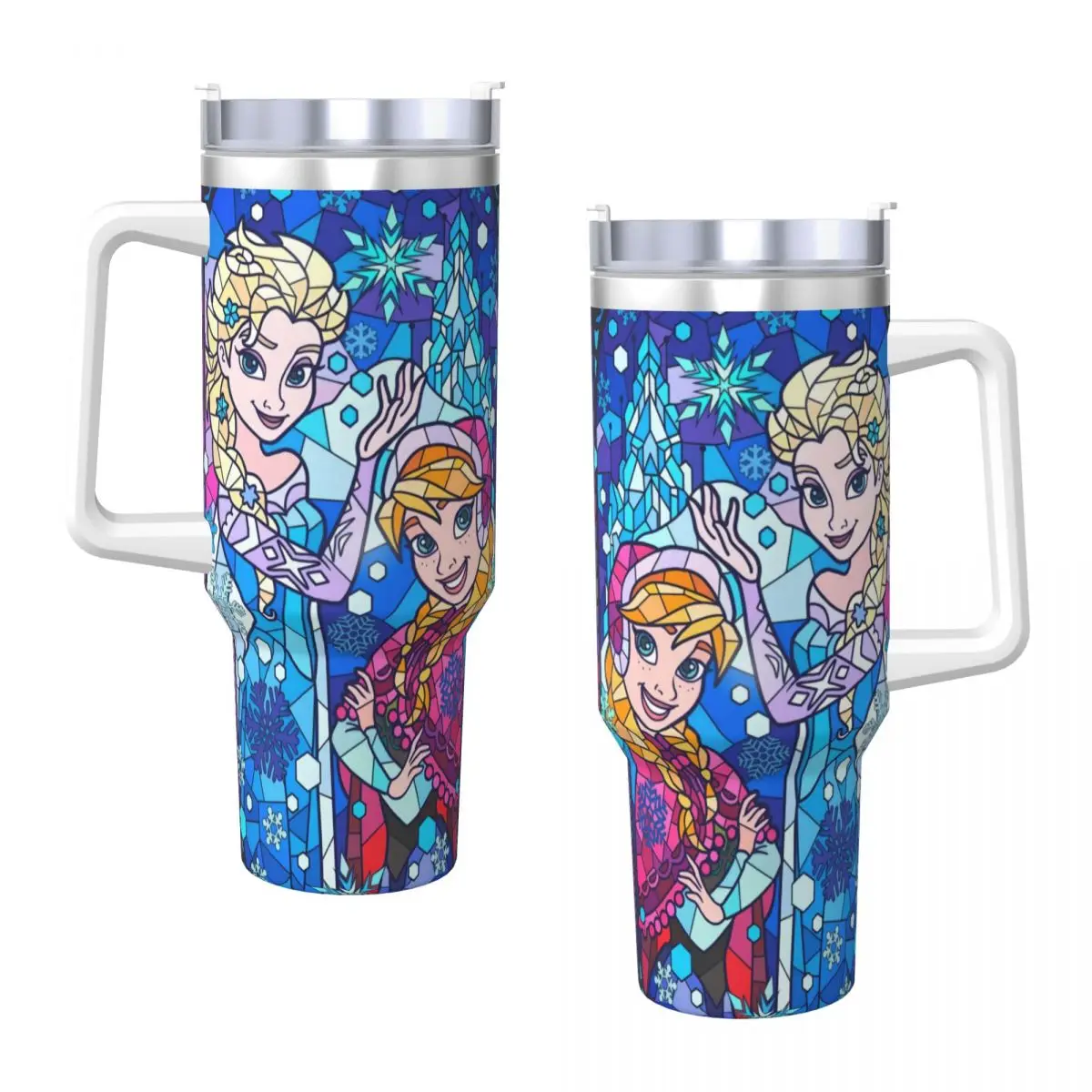 Белоснежная принцесса стакан из нержавеющей стали дорожные автомобильные