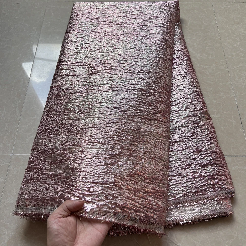 Новая искусственная ткань цветочный жаккардовый материал для платья сетчатая