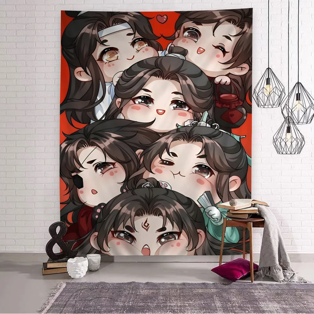 Аниме Тянь Гуань Ци Фу подвесной богемный гобелен Таро хиппи настенные коврики