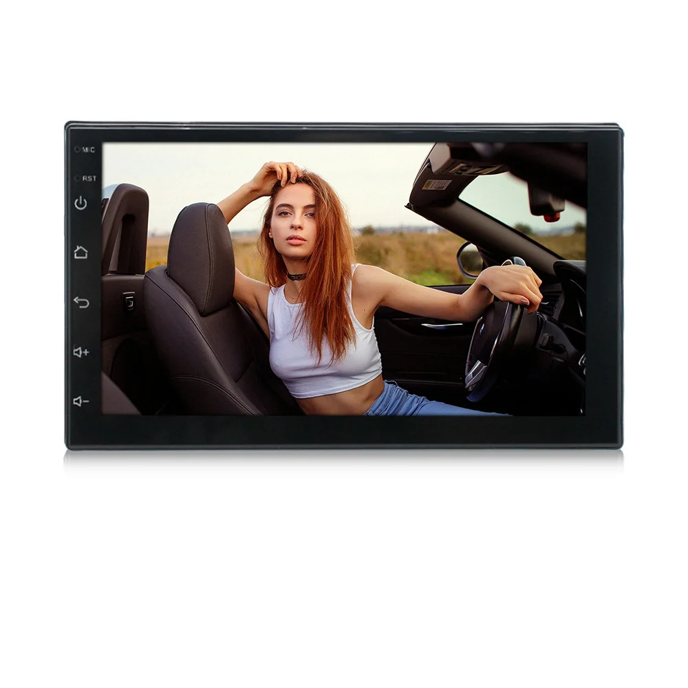 Автомагнитола SHENGTU 7 дюймов Android 9 1 2 + 32 ГБ Gps Wi-Fi BT USB Fm |