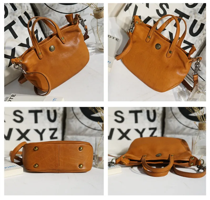 Fashion natural genuine leather ladies cute small handbag luxury designer real cowhide women's weekend shoulder crossbody bag