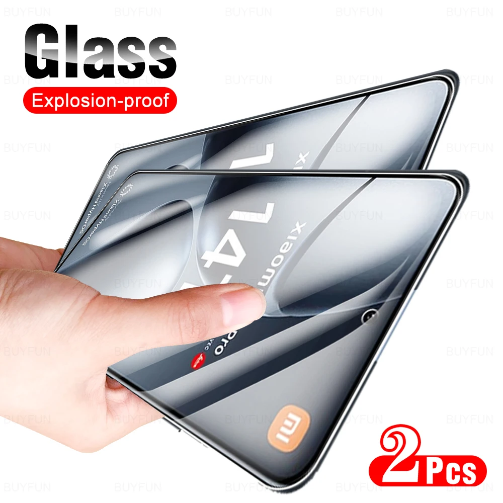 2 шт. Xiomi Mi 14T 13T 12T 11T 10T 9T Pro Защитное стекло для Xiaomi 14TPro 13TPro Защитная пленка экрана
