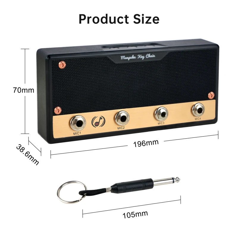 Новый держатель для ключей винтажный Музыкальный брелок гитары домашнее