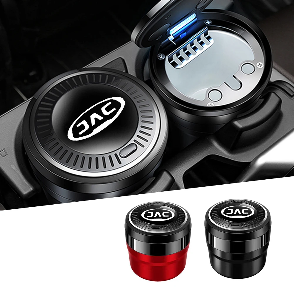 

Car Cigarette Ashtray Cup Portable LED Smoke Car Ashtray Smoke Remover for JAC Refine J3 J2 S5 A5 J5 J6 J4 Vapour S2 T8