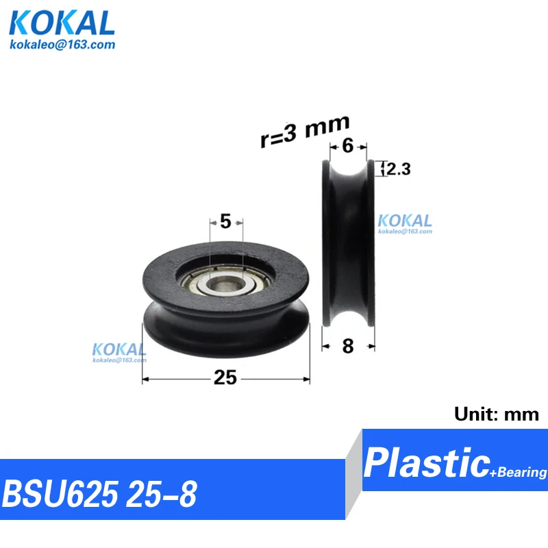 

Пластиковые роликовые колеса KOKAL BSU