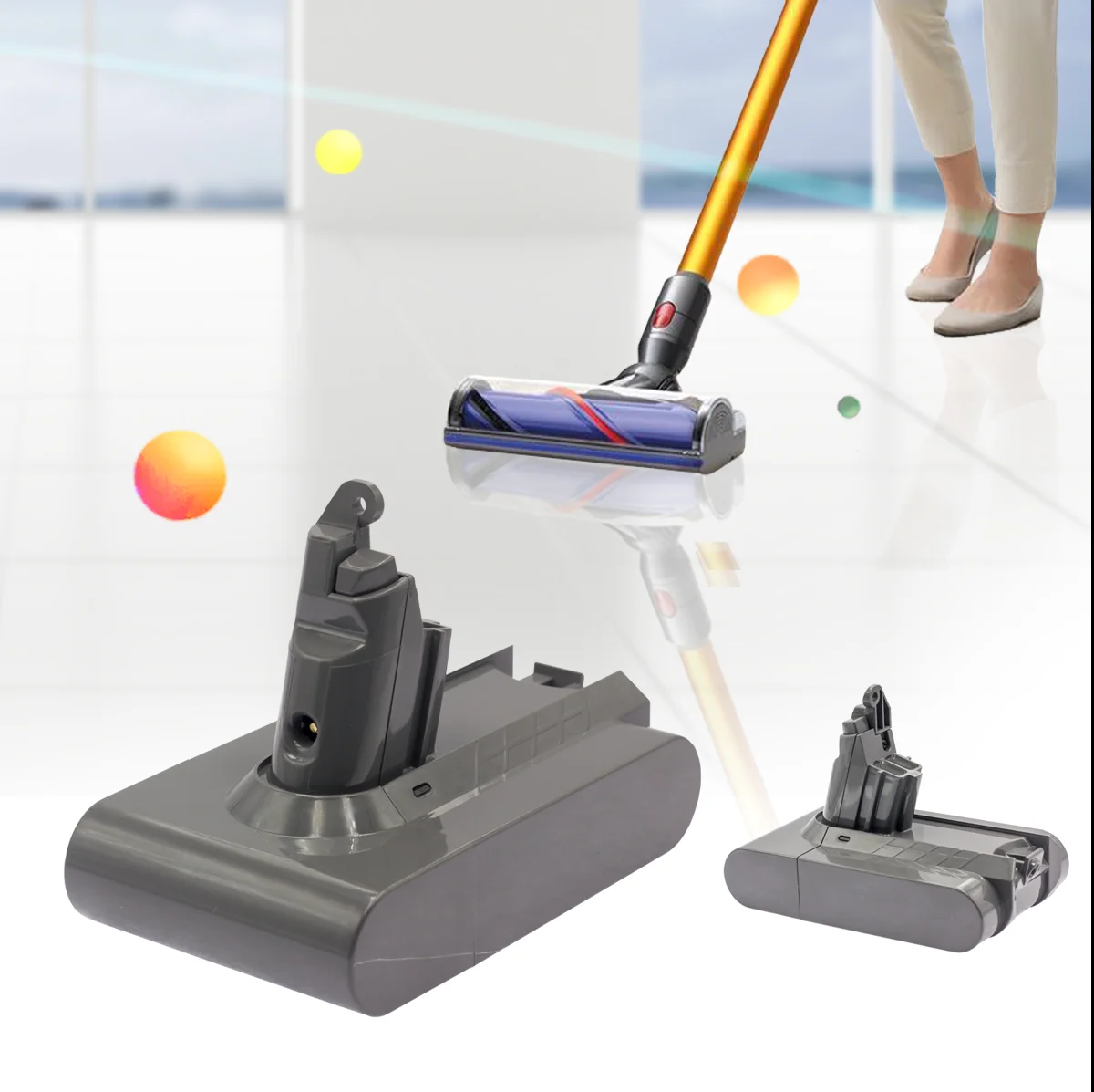 

21,6 в, Ач для Dyson DC58 DC 72 74 SV09 SV07 SV05 SV04, абсолютно оригинальная автомобильная лодка Absolute Motohead Matrix, пушистая дополнительная батарея