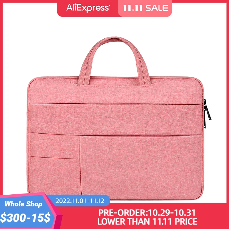 

Waterproof Laptop Bag 2021 New Notebook Case Cover Computer Sleeve Briefcase For 14 15 15.6 Inch MacBook Pro Air 13 16 Retina HP