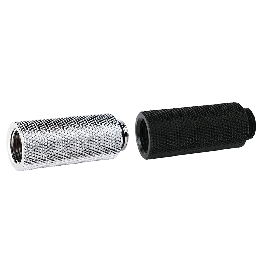 

G1/4" 40MM Extender,Male To Female Connector,Custom Hard Tube WaterCooling Fittings, Brass Material ,Black ,Silver