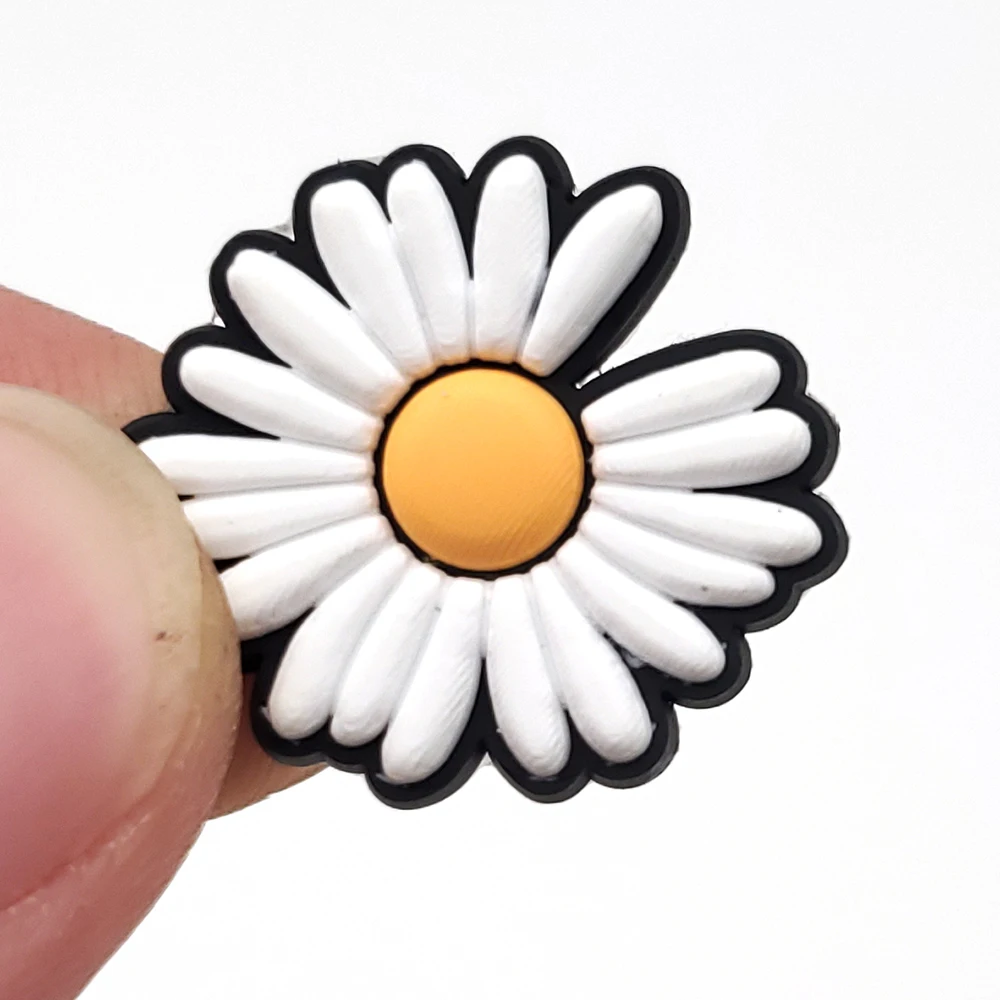 Hot jibz 1pcs multiple style cartoon Shoe Charms funny DIY Daisy/Frog clog Shoe Aceessorie Fit croc Sandals Decorate Unisex Gift