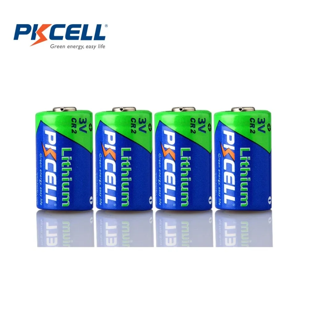 

4 батареи PKCELL 850 мАч 3 в CR2, фотобатарея CR15270 CR15266, литиевые батареи для дальномер, камеры, лазерная указка Vision Vamera