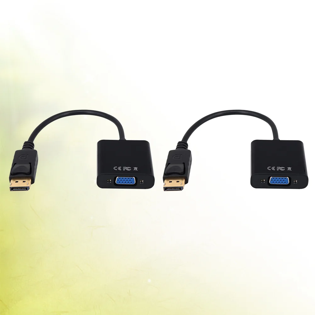 

2 Pcs Vga Converter PC Cables Pearlescent Vga Adapter Audio Vga Cable Display Vga Adapter Computer Monitor Cable