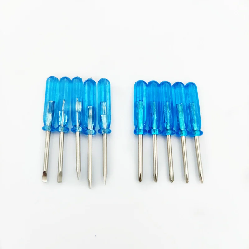 

Good Quality Blue 45mm Mini Screwdriver 3.0 Mm / 3.0 Slotted Flathead Straight Type Screwdrivers Key 3000pcs/lot