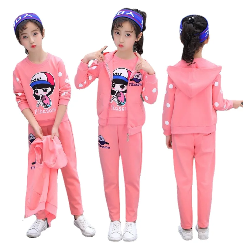 

Fashion Girls Clothes Sets Autumn Winter Vest + Coat + Pants 3PCS Baby Kids Tracksuit Children’s Clothing Teen 5 6 8 10 12 Years