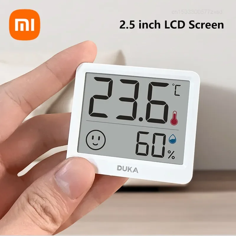 

Xiaomi DUKA Atuman 2.5 Inch LCD Electronic Digital Temperature Humidity Meter Indoor Thermometer Hygrometer Weather Sensor Clock