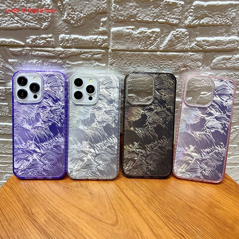 Чехол для Телефона iPhone 16 15 14 13 12 11 Plus Pro Max с гальваническим сверкающим рисунком