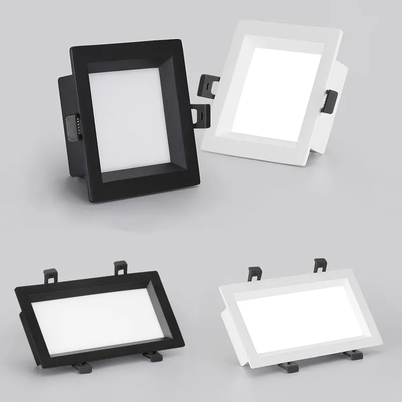 

1pcs Led Panel Recessed led downlight 12W 15W 24W 30W Square LED Spot light led ceiling lamp AC110V 220V