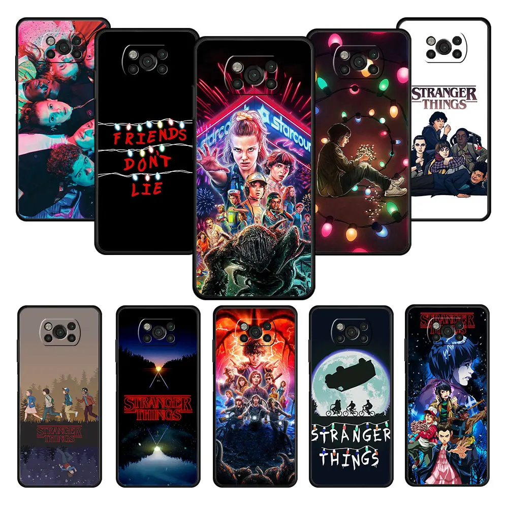 

Celular Coque Full Stranger Things Friends Don't Lie For Xiaomi POCO F3 X4 M3 11T X3 NFC M4 Pro 5G MI 11 lite F4 GT 9T 10T