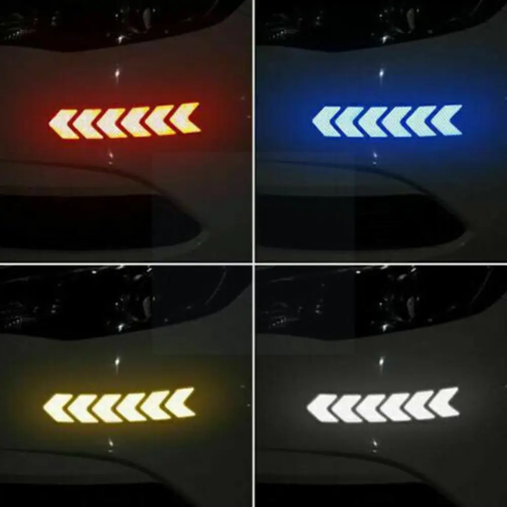 

1 Bag Bike Reflective Stickers Bicycle Sticker Car Motorcycle Luminous Fluorescent Decor Protector Cycling Warning W8k2