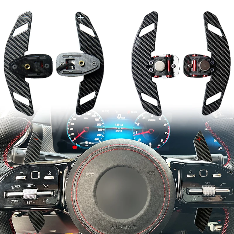 

Madtracebz for Mercedes-Benz New Magnetic Paddle shift Complete Magneto-Absorbing T-Carbon Steering Wheel Paddle,