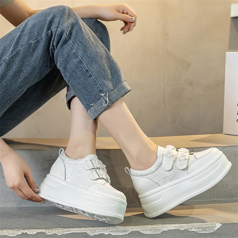 Шлепанцы женские на платформе 7 см повседневные сандалии танкетке летняя обувь