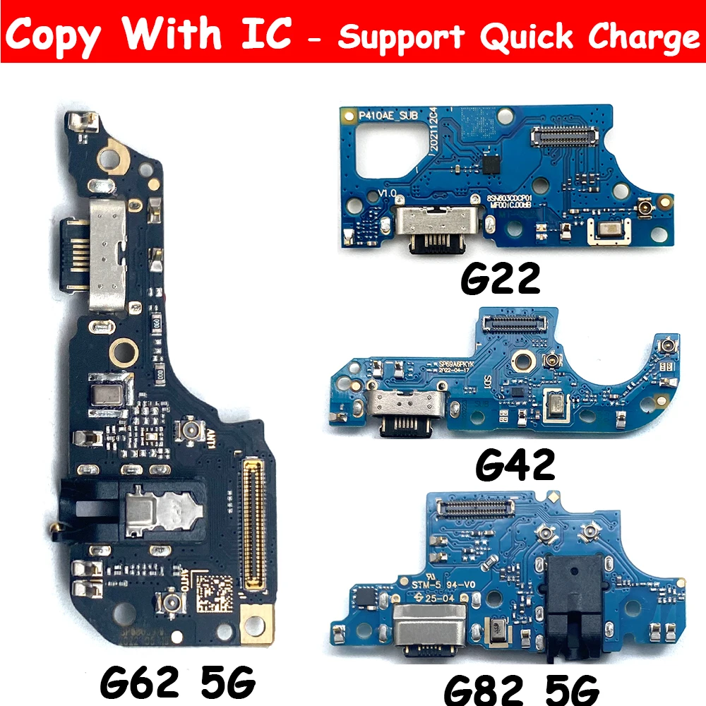 

10Pcs New USB Charger Charging Port Connector Board Flex Cable For Moto G22 G200 G82 G41 G62 5G G71S Dock Connector Microphone