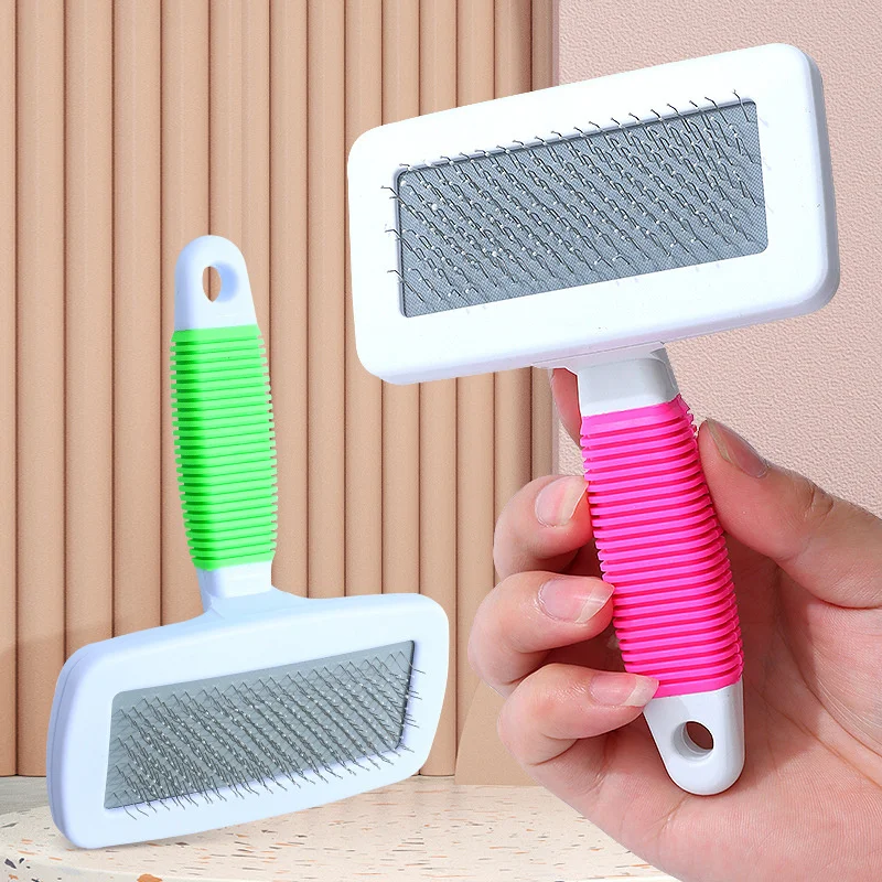 

Pet Needle Combs With Non-Slip Handle Small Medium Dog Hair Brushes Hair Removal Knotting Comb Grooming Supplies For Dogs Cats