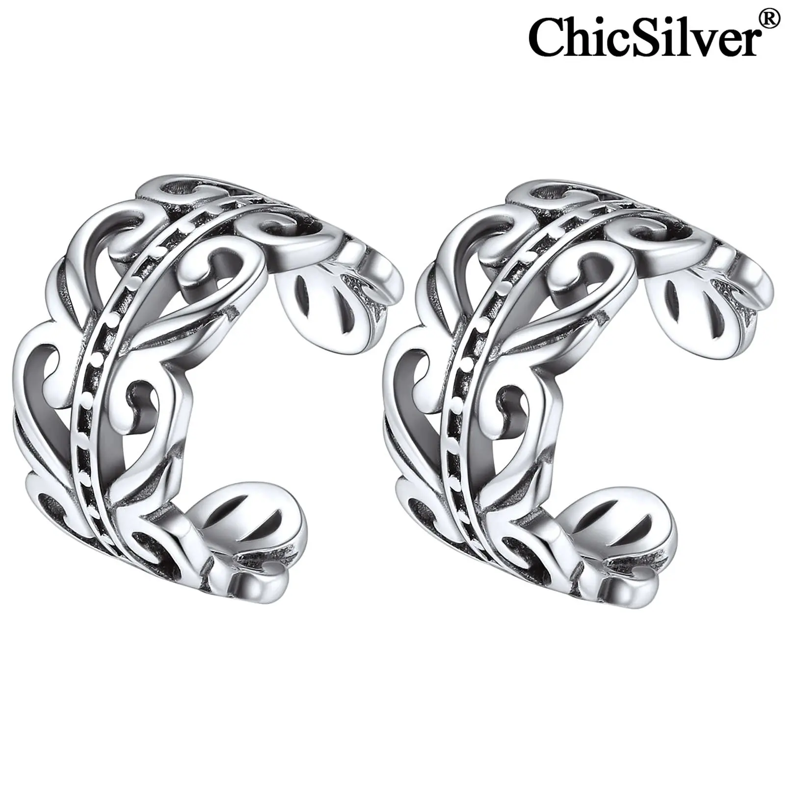 

ChicSilver Ear Cuff Earrings Women 925 Sterling Silver Irish Celtic Knot Clip on Cartilage Helix Ear Cuffs Non-Piercing Jewelry