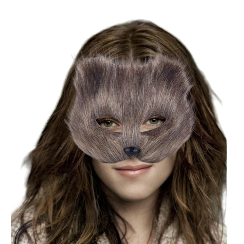 95AB хвост животного лапы перчатки лиса чехол для лица лисий костюм лисы пушистые