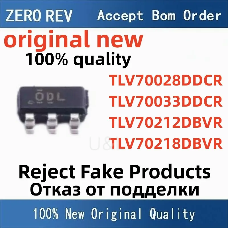 

10Pcs 100% NEW TLV70028DDCR ODL TLV70033DDCR ODN TLV70212DBVR QVN TLV70218DBVR QUW SOT-23-5 Brand new original chips ic