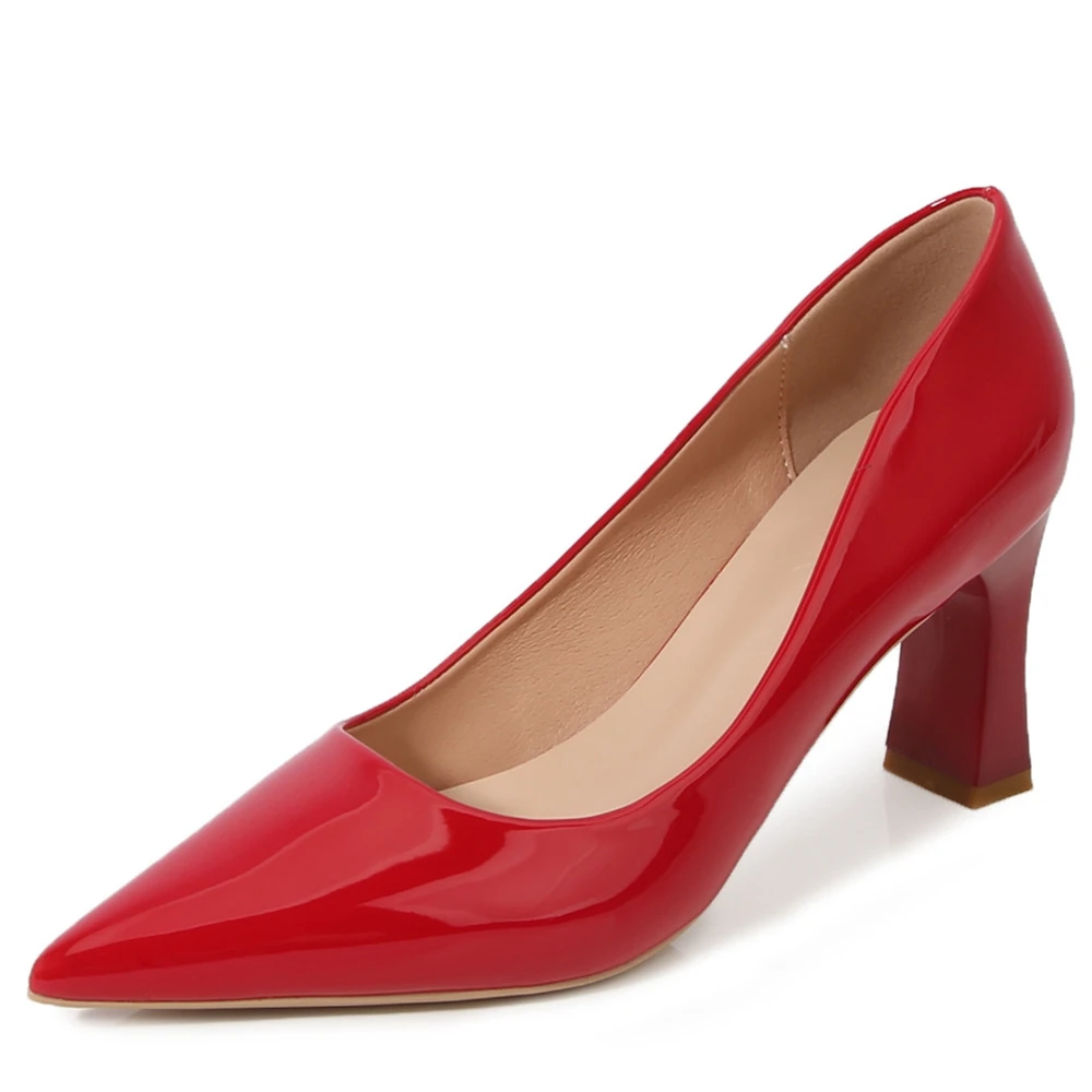 Hot Sale 2022 White Black Red Gold High Heels Shoes Women Fashion Pointed Toe Office Party Work Dress Pumps Big Size 34-43 E0000