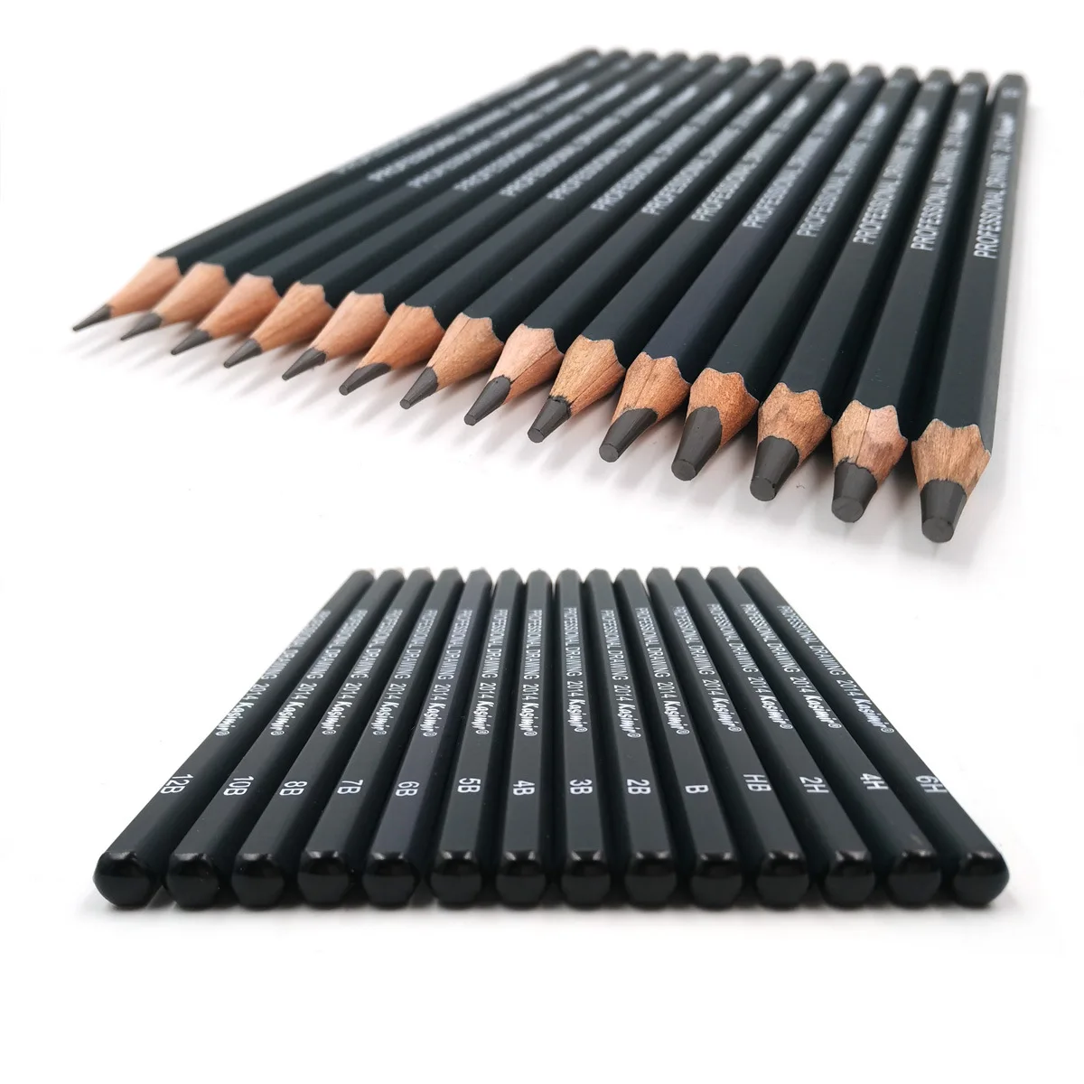 

Professional 14/24Pcs 6H-12B 14B Drawing Sketch Pencil Black Graphite Pencils Write Pencil For Art Painting Stationery Supplies