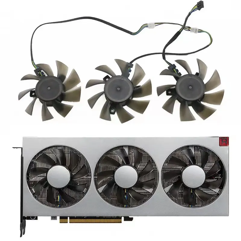 

Вентилятор Охлаждения видеокарты 75 мм FD8015H12S RadeonVII для AMD XFX/Sapphire/PowerColor/MSI/Gigabyte Radeon VII